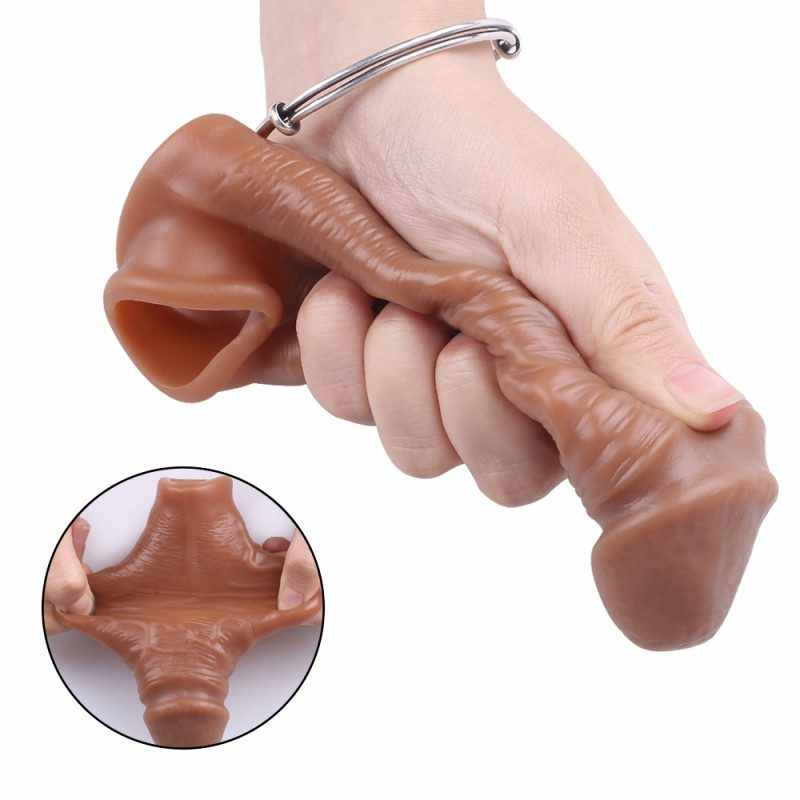 Realistic Penis Sleeve 16cm (No Spikes) — view 7 of 14